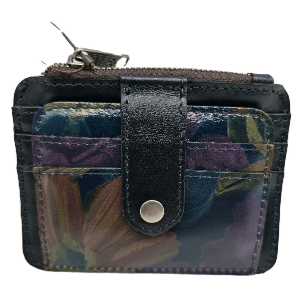 Patricia Nash Cassis Wallet RFID ID Case Leather Peruvian Art Print NWT Giftable